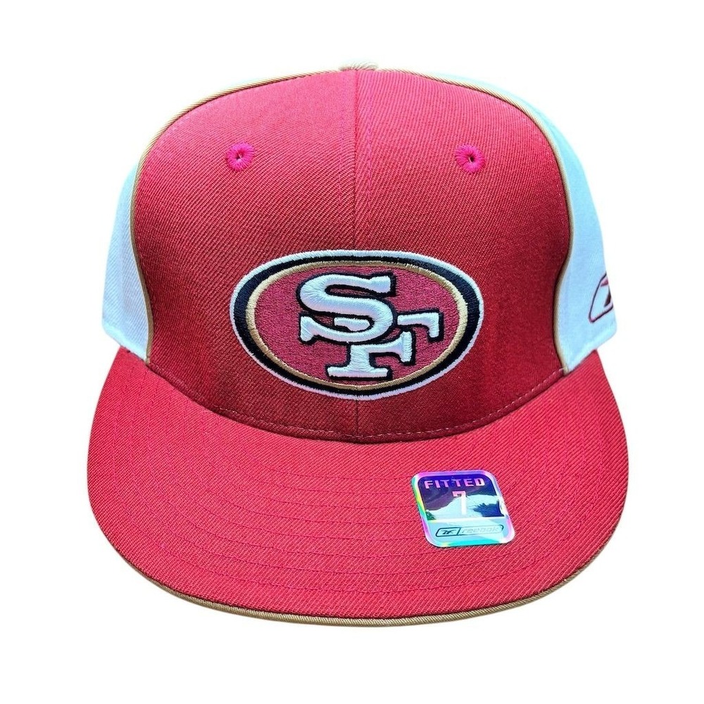 Vintage San Francisco 49ers NFL Fitted Hat Red Size 7 Unisex‎ Adult Reebok